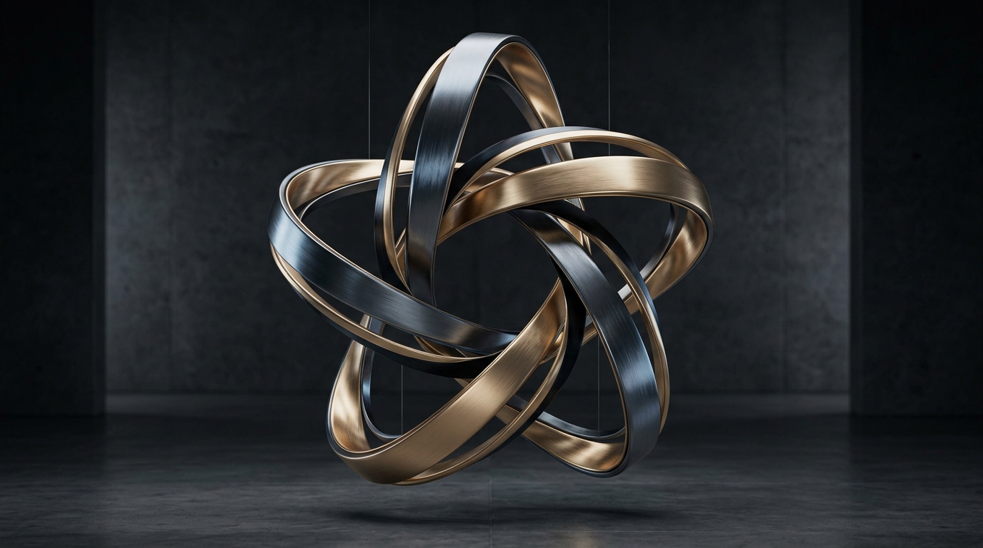 SocialFox Abstract 3D Brand Sculpture