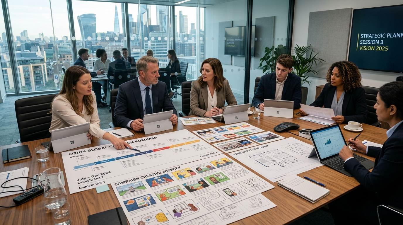 Executive Campaign Strategy Boardroom Planning