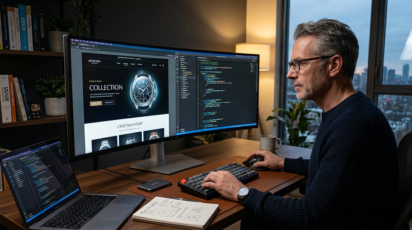 Senior UI UX Developer Designing Luxury Website